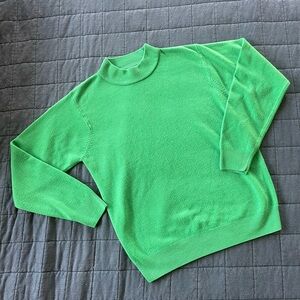 Vintage green turtleneck sweater